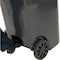 Global Industrial Mobile Heavy Duty Trash Container, 95 Gallon, Gray 237281GY - alternate 4